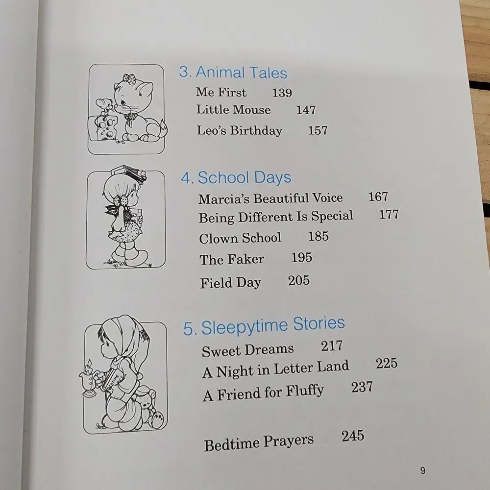 VINTAGE BOOK 1988 Precious Moments Bedtime Stories (hardback)
